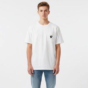 UT UNIQLO Pokemon Gotta Catch ‘Em All…! White T-Shirt with Pikachu Pocket Size M